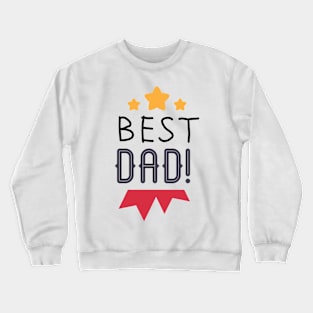 Best Dad Badge Crewneck Sweatshirt